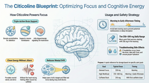 Citicoline for Focus: Benefits, Risks, Dosage, and Who Should Avoid It
