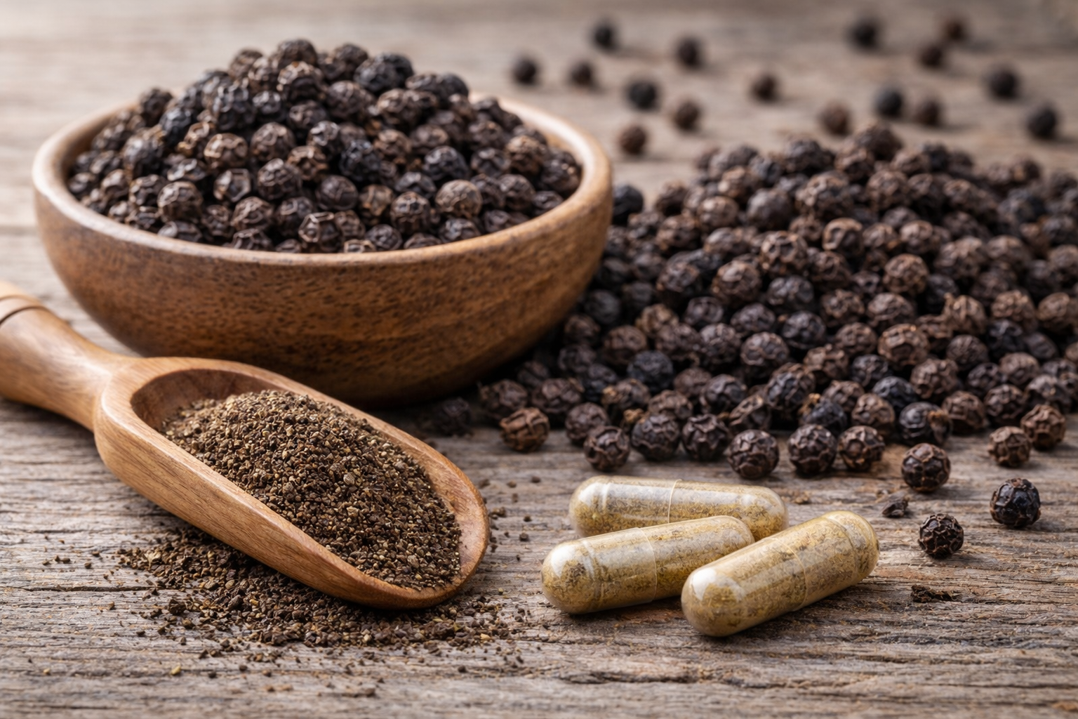 Black Pepper Extract (Piperine): Bioavailability, Absorption And Cognitive Efficiency