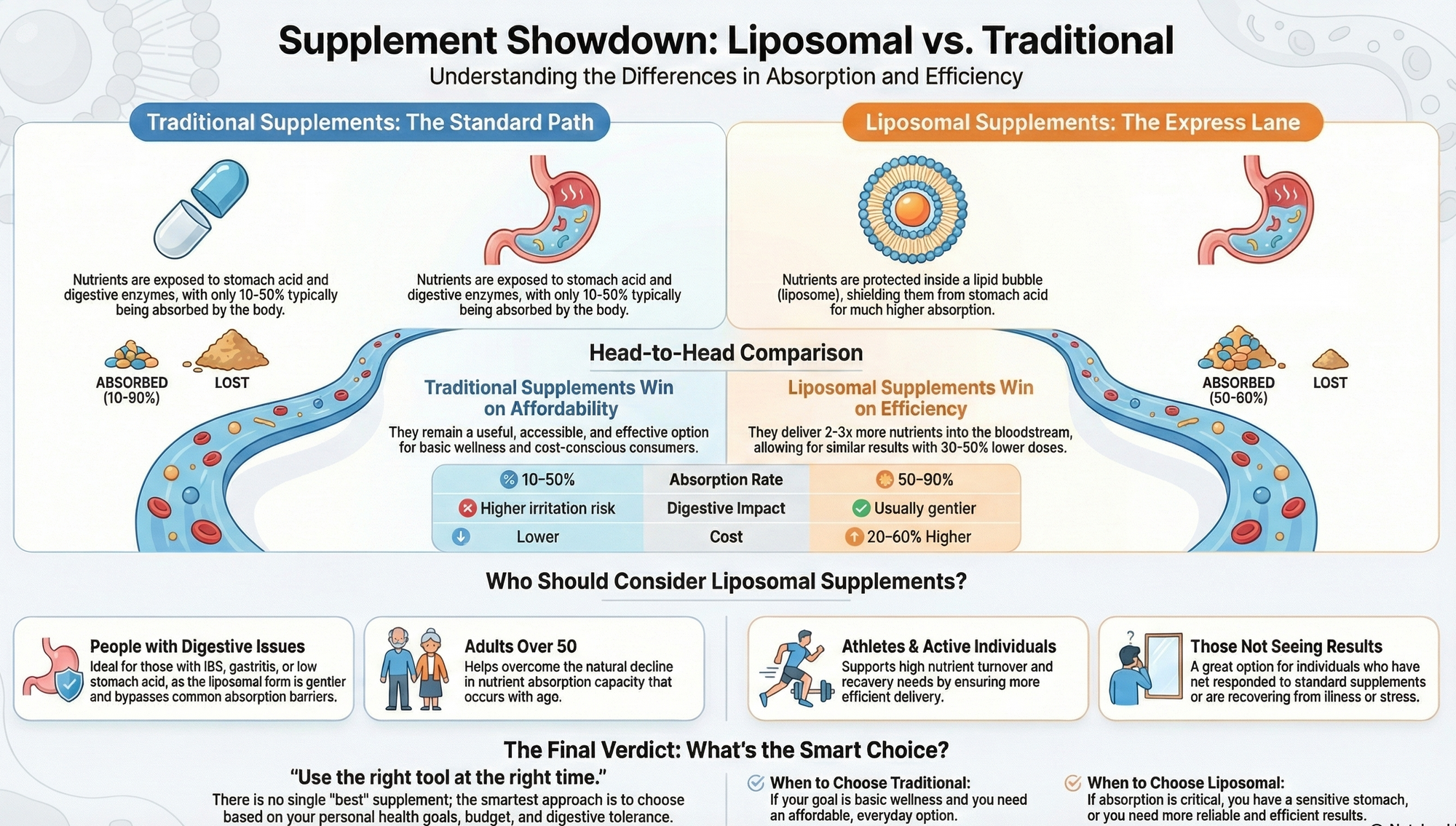 Liposomal vs Traditional Supplements: Which One Is Really Worth Your Money