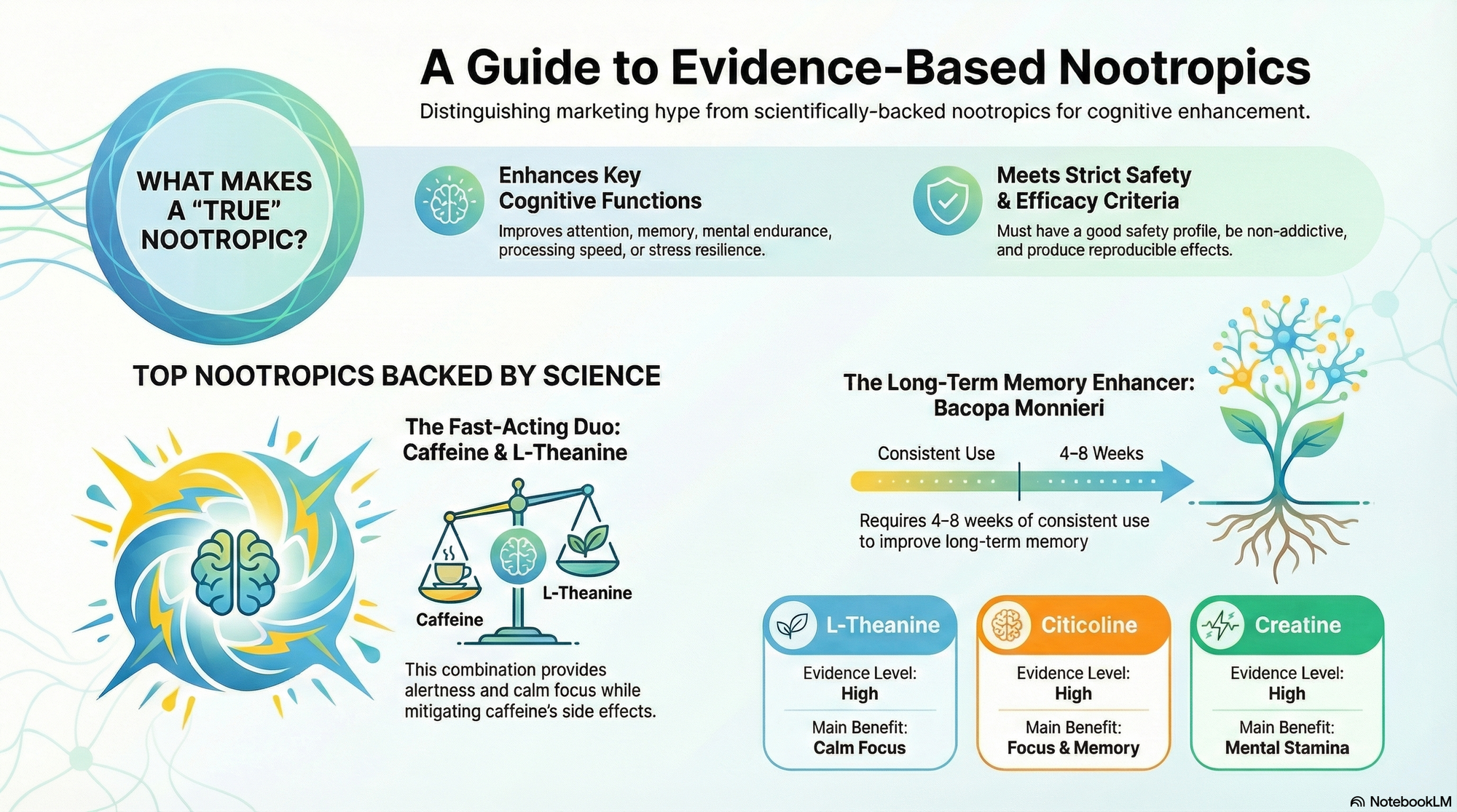 Which Nootropics Are Evidence-Based? A Science-First Guide