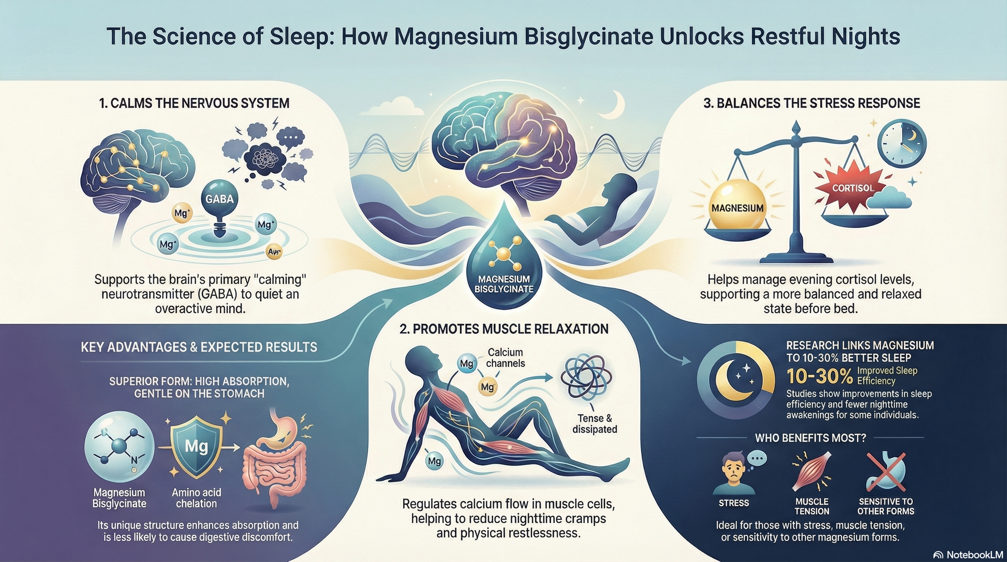 Magnesium Bisglycinate: Sleep Quality, Relaxation And Nervous System Support