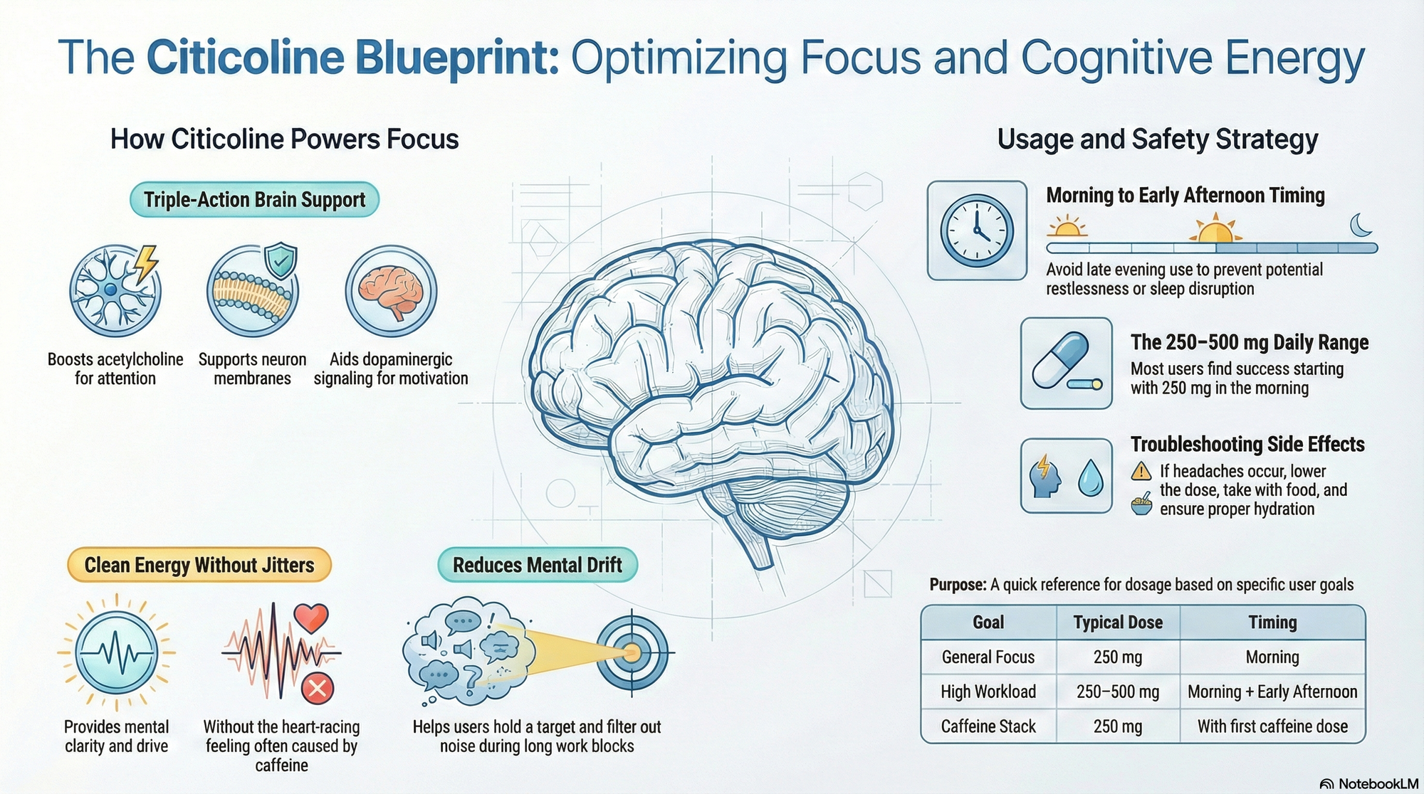 Citicoline for Focus: Benefits, Risks, Dosage, and Who Should Avoid It (2026)